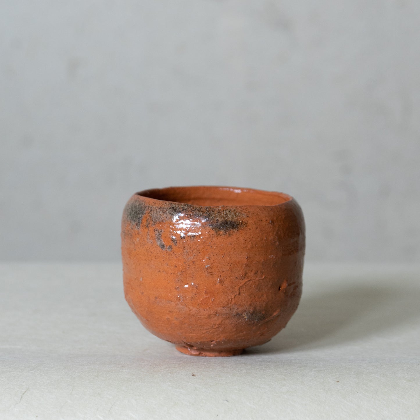 Aka Raku Travel Chawan Tea Bowl (st02674)