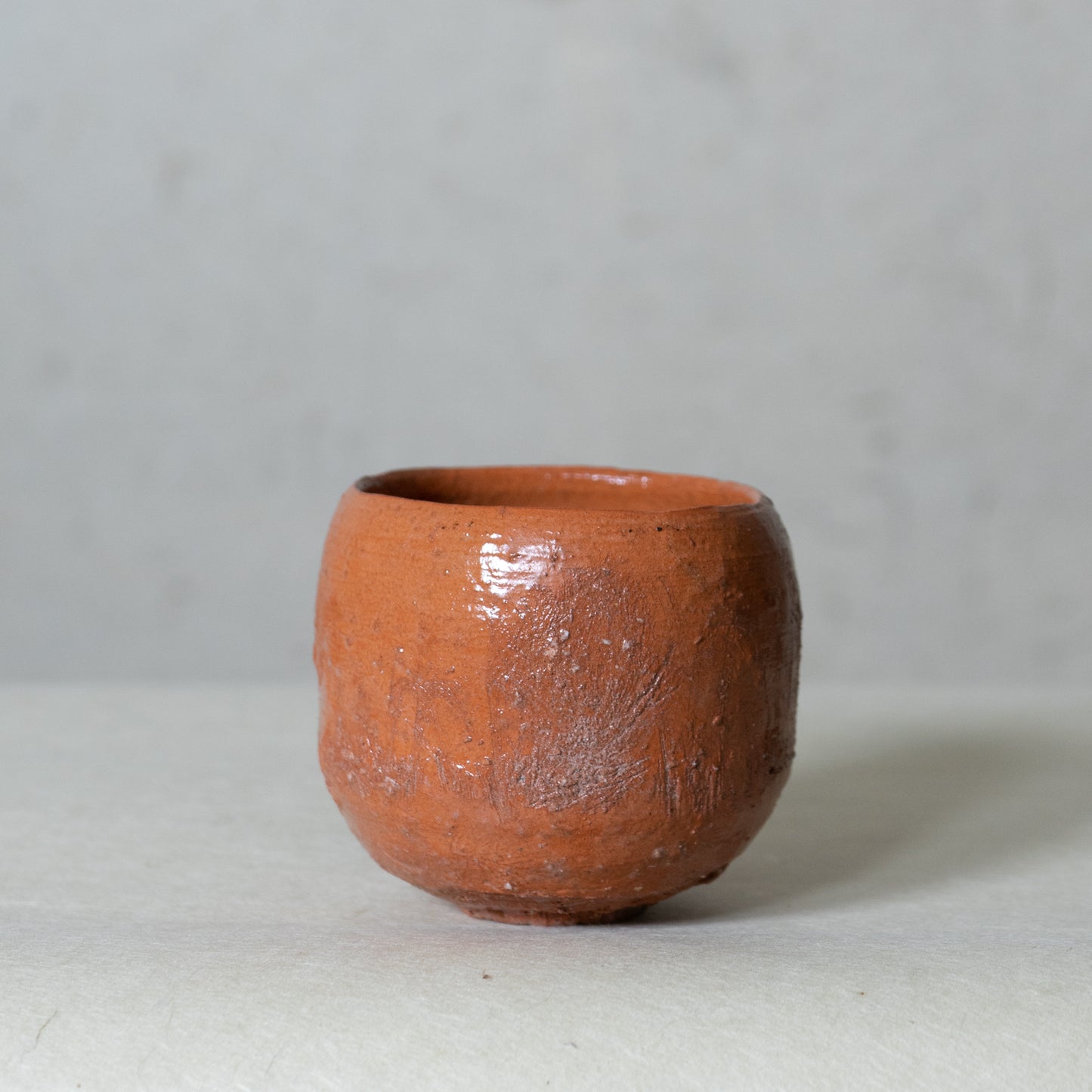 Aka Raku Travel Chawan Tea Bowl (st02675)