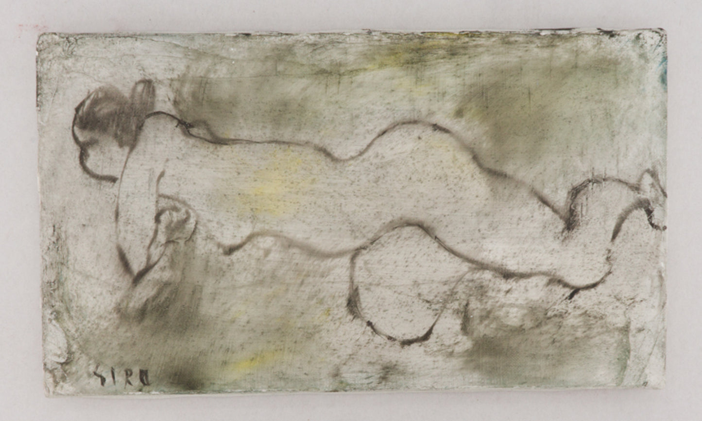 「裸婦」油画 4M (st01076)