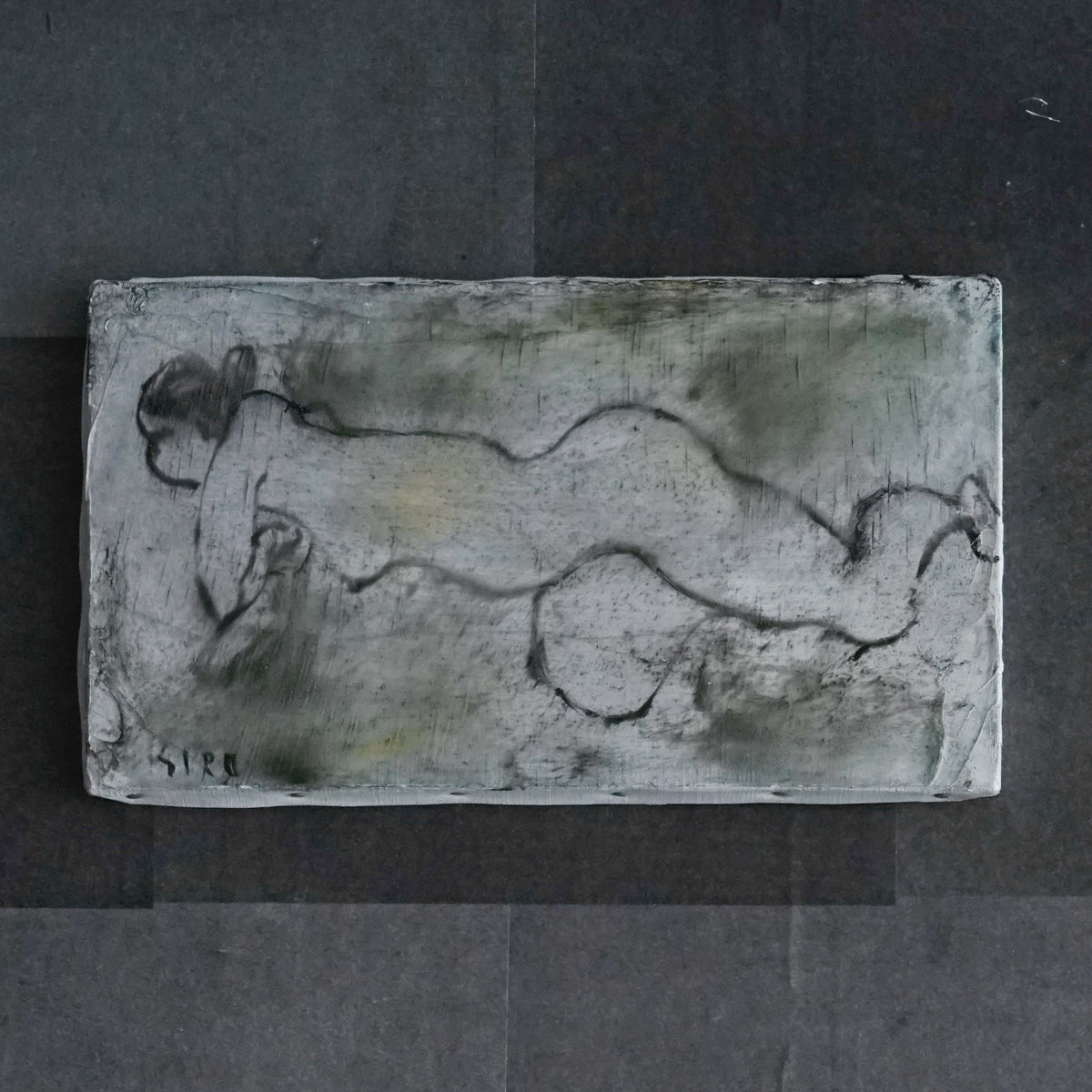 「裸婦」油画 4M (st01076)